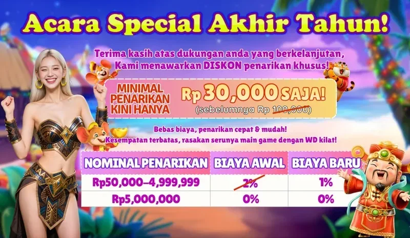 Acara Special Akhir Tahun - Diskon Penarikan Khusus